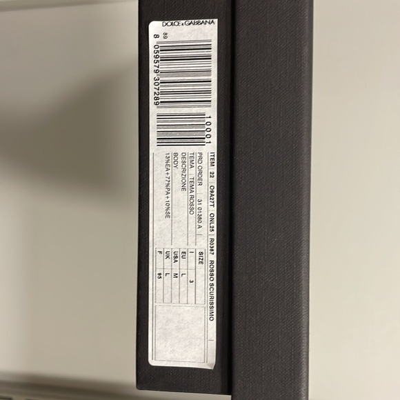 NWT Dolce & Gabbana Very Dark Red sheer lingerie set ♥️ - Picture 10 of 10